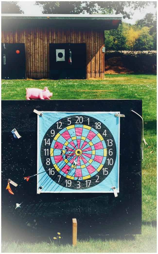 Zielscheibe für Bogenschießen